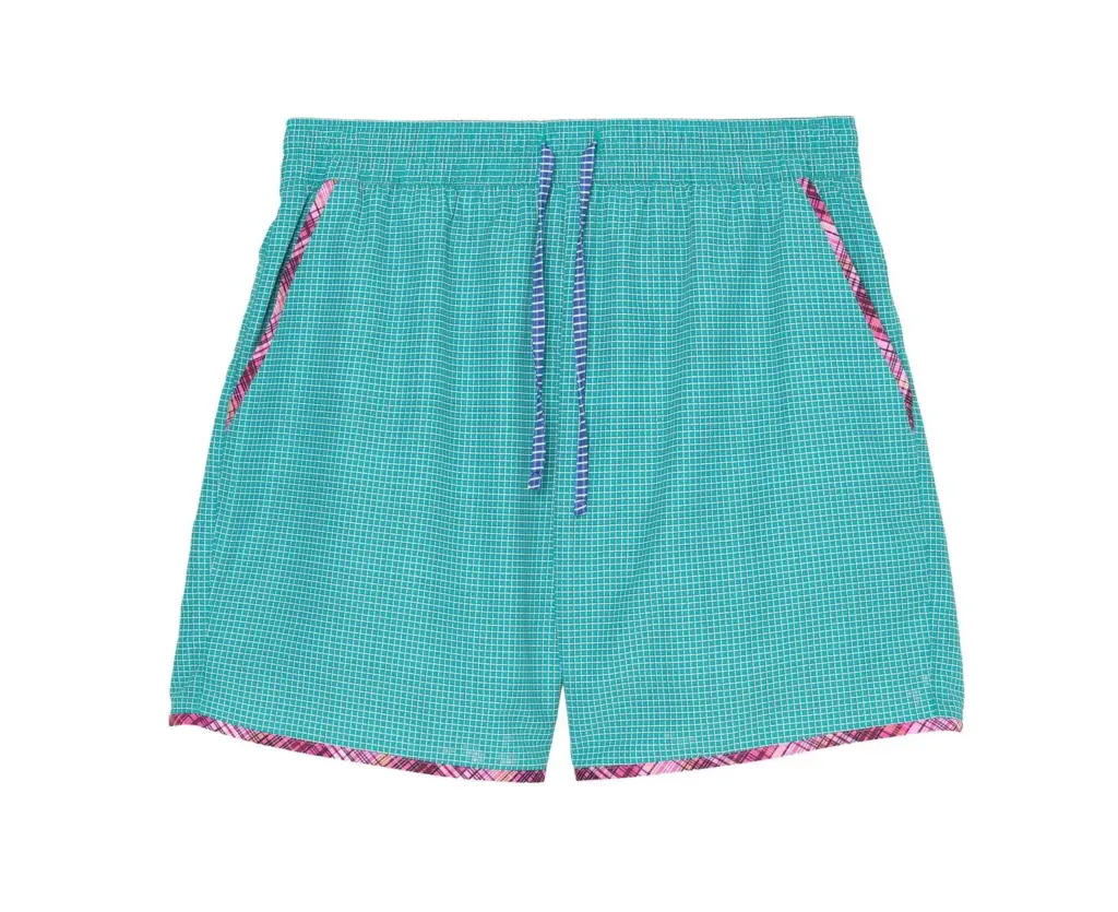 Zara Benito Antonio Collection Long Contrast Plaid Swimsuit