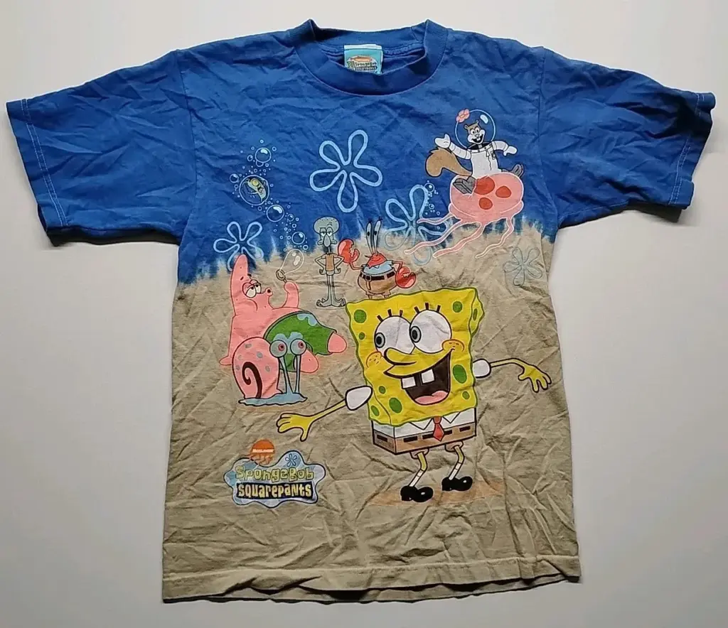 Spongebob Squarepants Tie Dye T-Shirt (Youth L/Adult S)