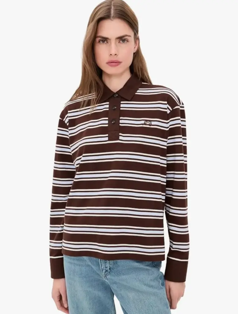Rag & Bone Stripe Long Sleeve Rugby