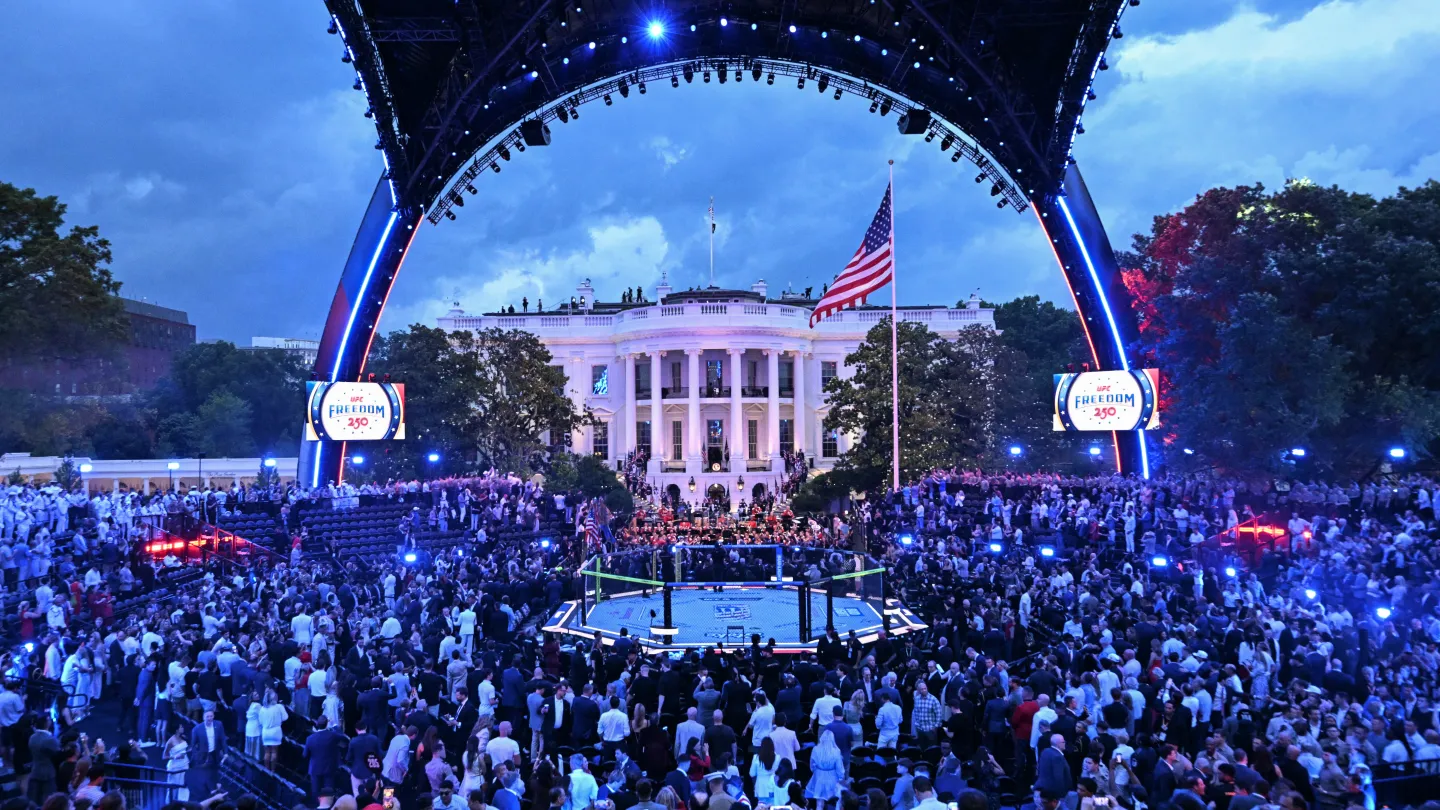 What You Didn’t See On TV: Inside the UFC Thunderdome on the White House Lawn