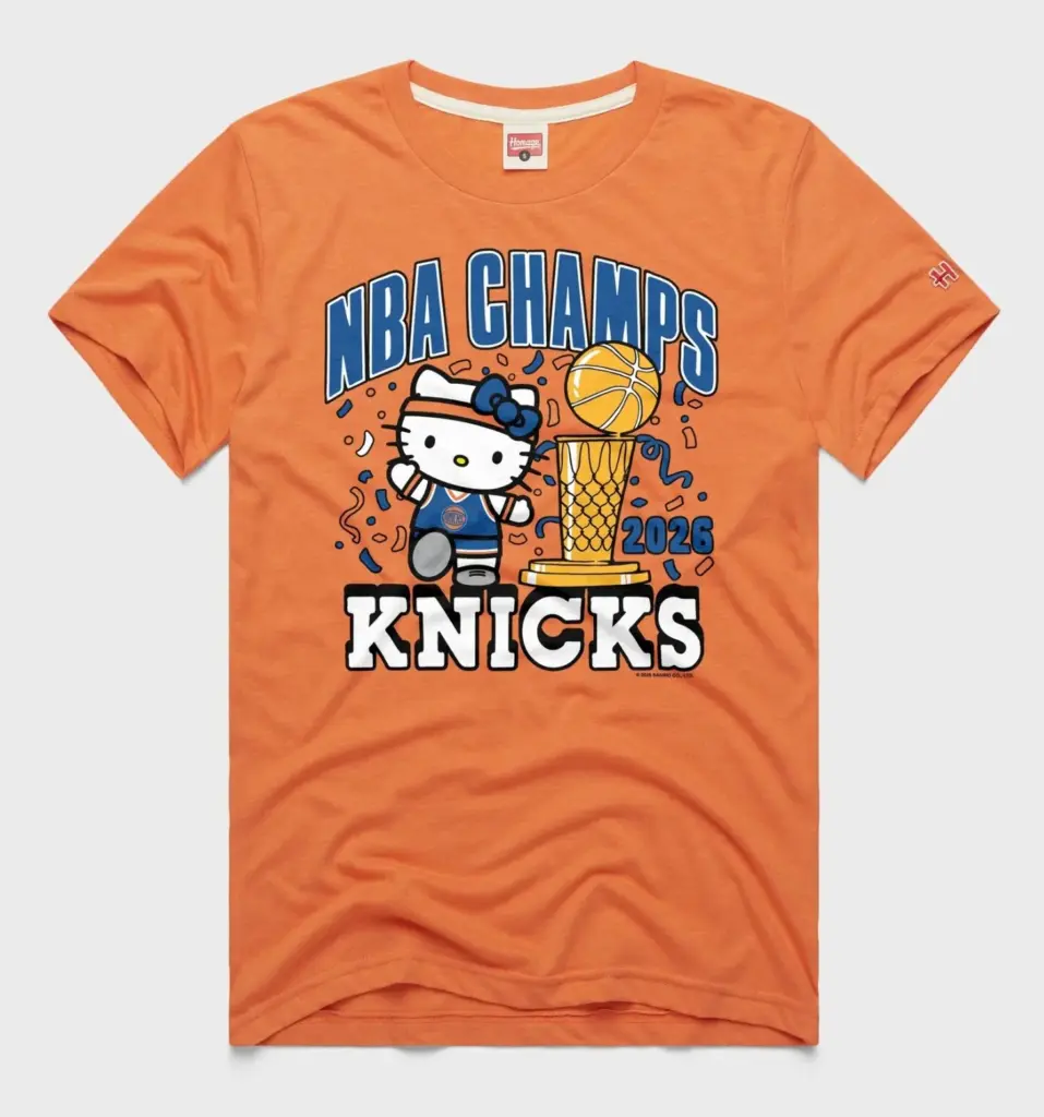 Hello Kitty x New York Knicks NBA Champs 2026 T-Shirt