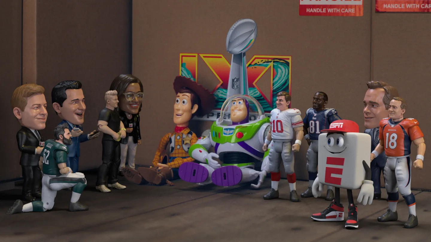 ESPN Stars Get Turned Into ‘Toy Story’ Characters in Super Bowl LXI Campaign (Exclusive)