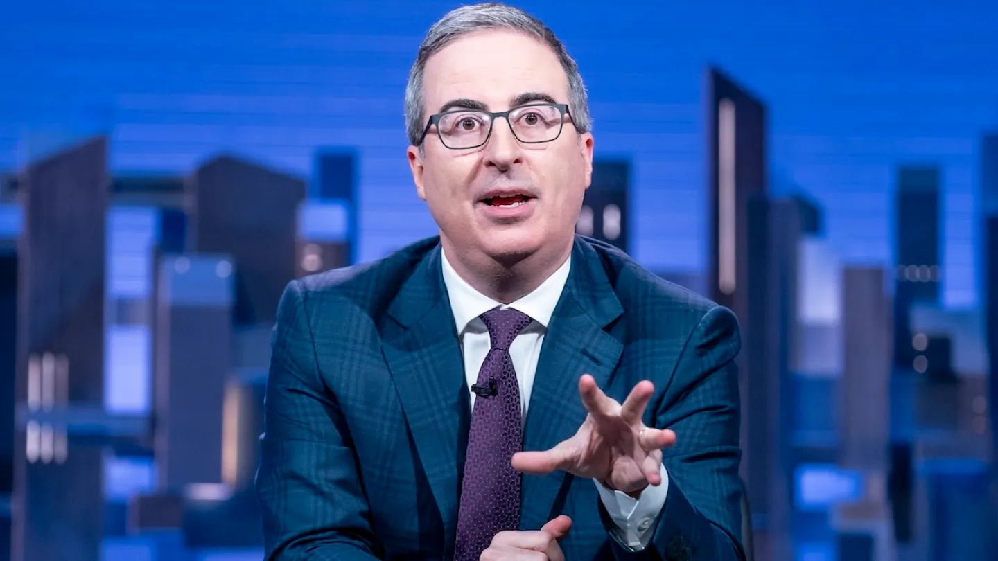 John Oliver Debuts FYC Ad for ‘Last Week Tonight’ Featuring Guns, a Wine-Drinking Horse and The Fonz Wielding a Pickax