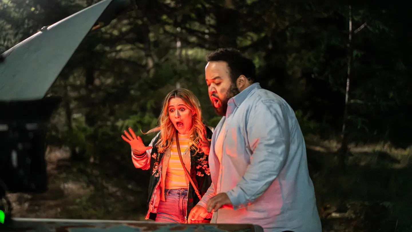‘All Night Wrong’ Director on His Hitchcock-Meets-Wilder Film With ‘Severance’s’ Zach Cherry and Maria Bakalova as Broken Souls
