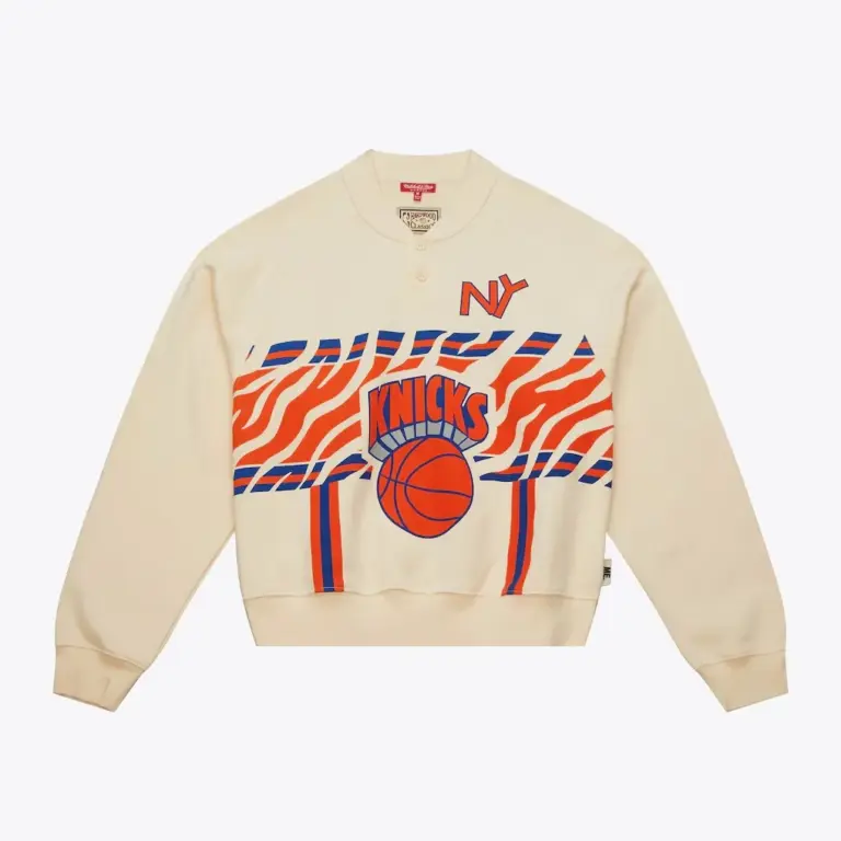 Melody Eshani x NBA Knicks Cropped Fleece Crewneck Pullover