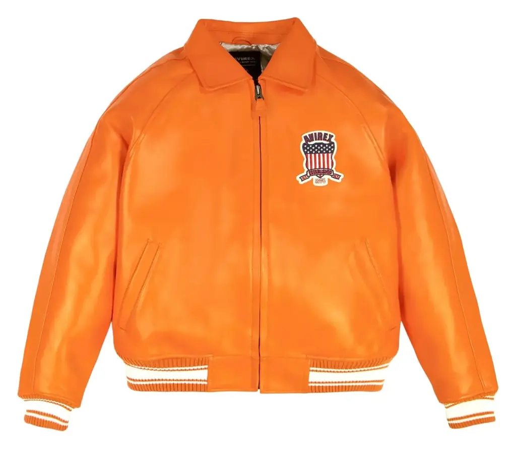 Avirex Fashion Icon Leather Bomber Jacket