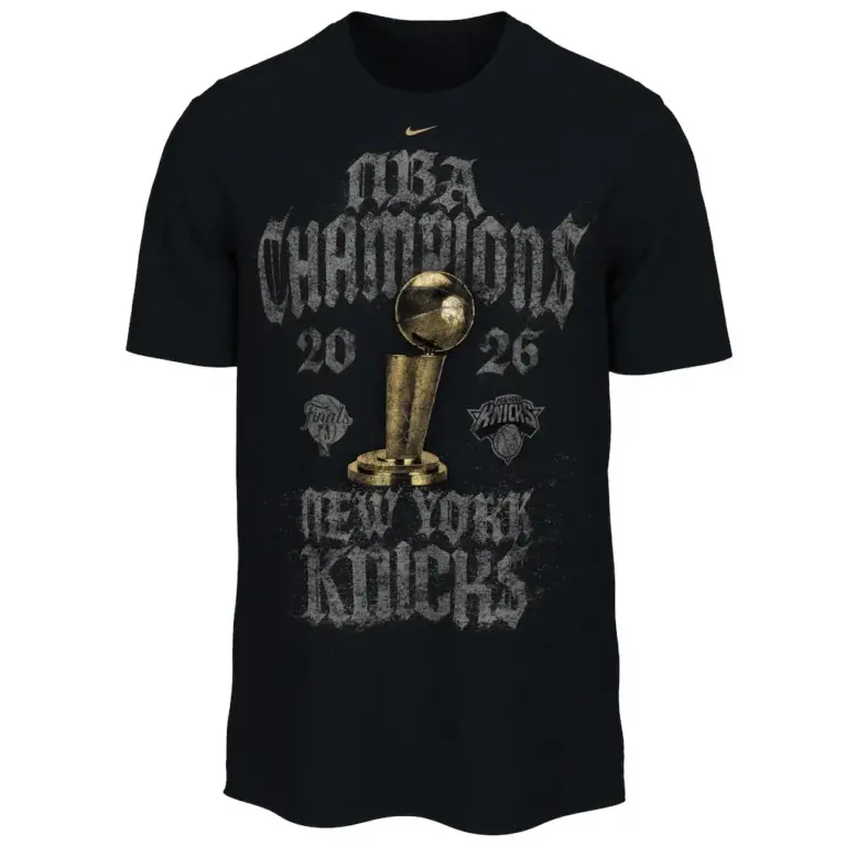 New York Knicks Nike 2026 NBA Finals Champions Locker Room T-Shirt
