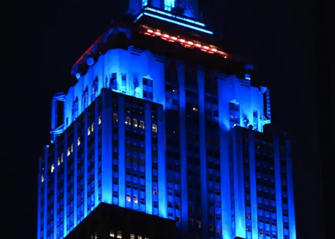 Taylor Swift’s Something Blue? Empire State Building Glow Ups Over Manhattan