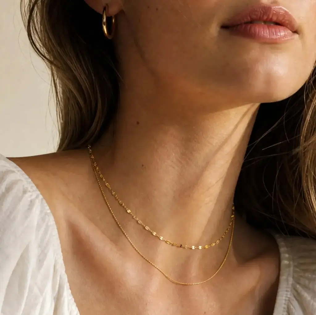 Argento Vivo Double Layered Necklace