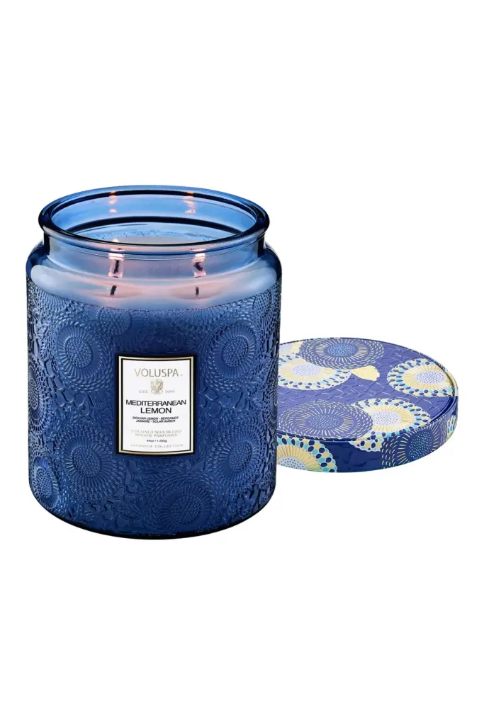 Voluspa Mediterranean Lemon Luxe Candle