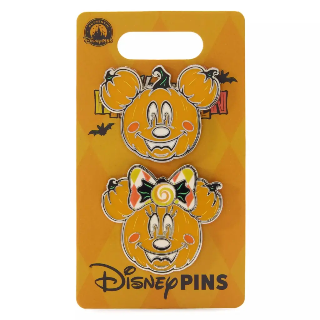 Mickey and Minnie Mouse Jack-o'-Lanterns 