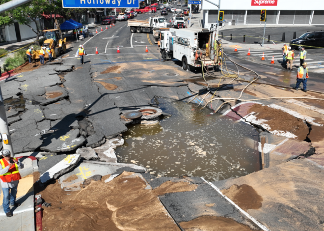 West Hollywood Flooding Forces Road Closures, Business Shutdowns Around Sunset Strip