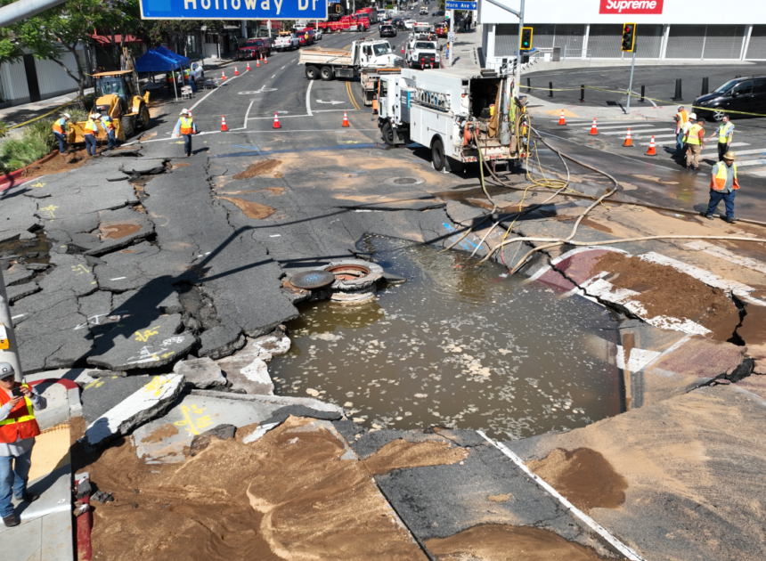 West Hollywood Flooding Forces Road Closures, Business Shutdowns Around Sunset Strip