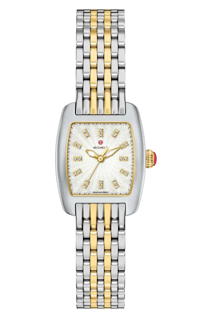Michele Urban Petite 2-Tone Bracelet Watch, 22mm