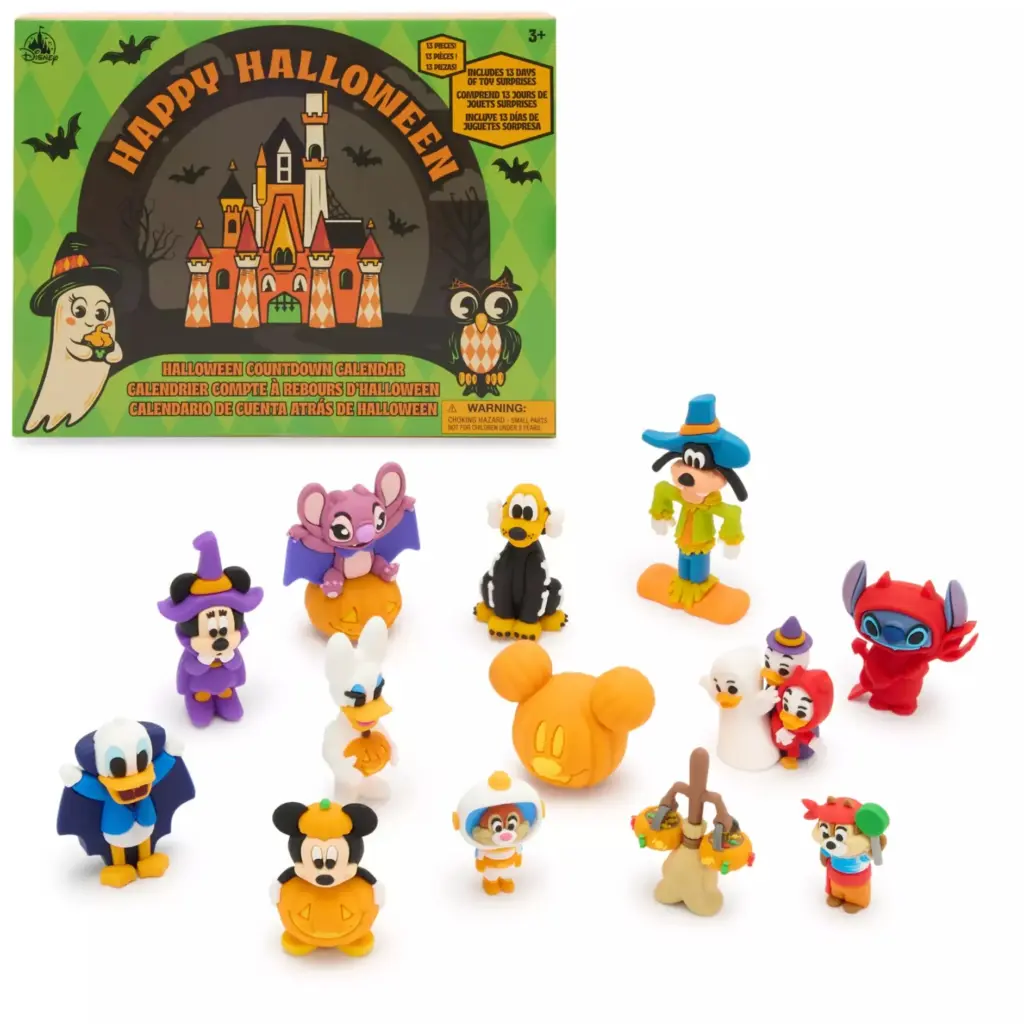 Disney Halloween Countdown Calendar Figurine Set