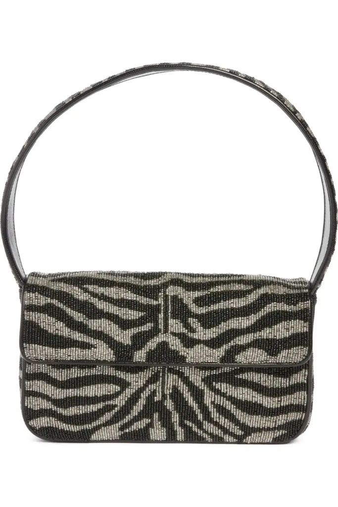 Staud Tommy Beaded Shoulder Bag