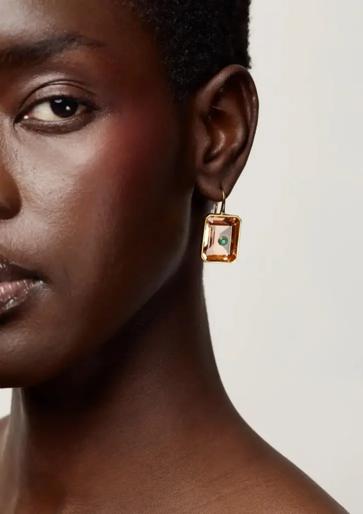 Lizzie Fortunato Emerald Cut Tile Earrings