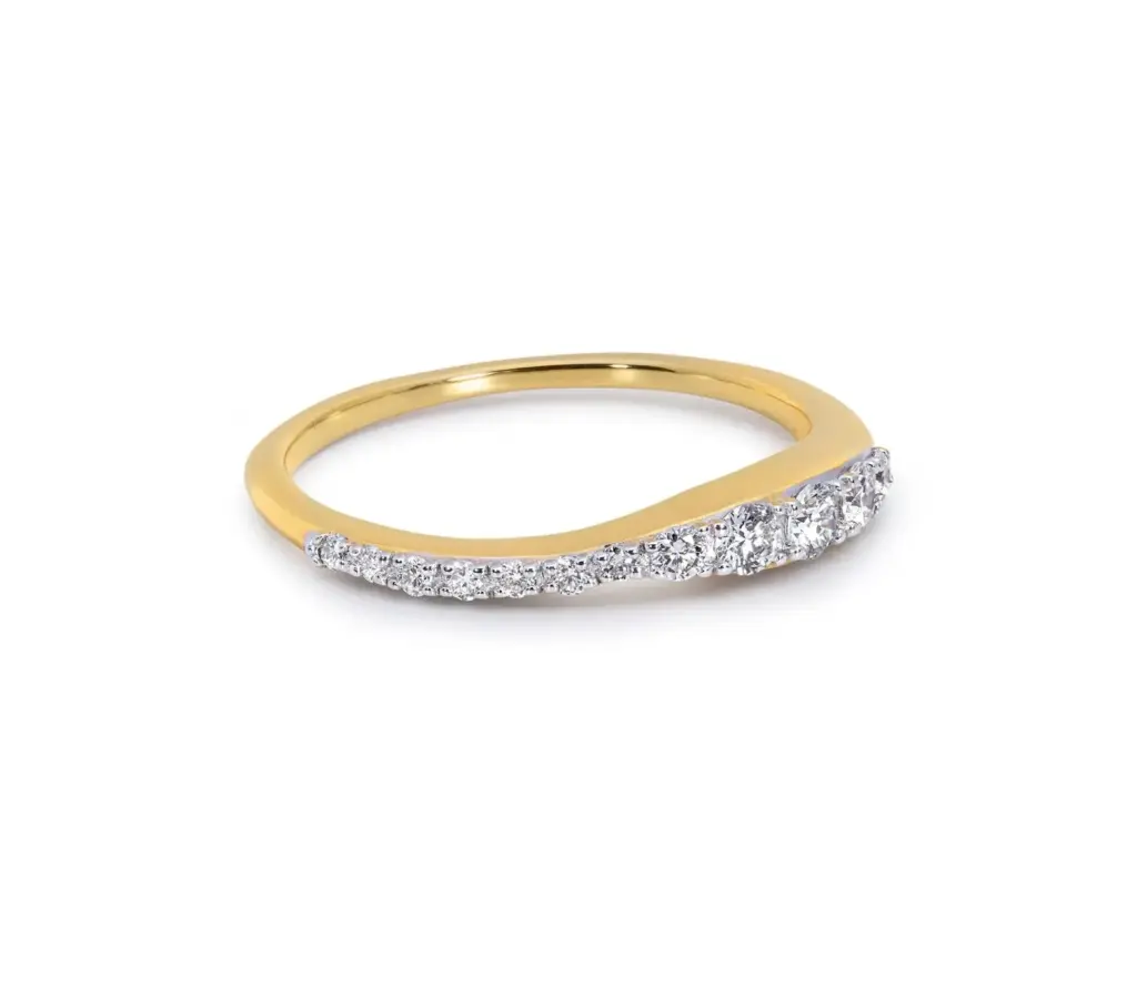 Monica Vinader Riva Pavé Lab Grown Diamond Ring