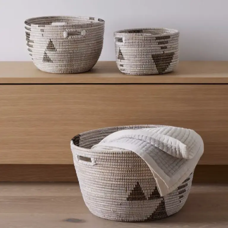 Mbare Oval Storage Basket Graphic Print (Set of 3)