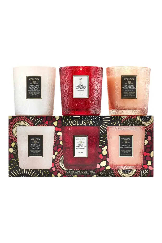 Volsupa Fruits of Paradise Demi Candle Trio