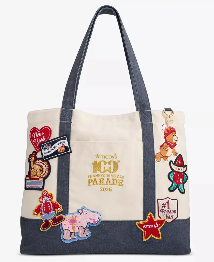 Macy's 100th Thanksgiving Day Parade Large Balloon Character Patch Tote