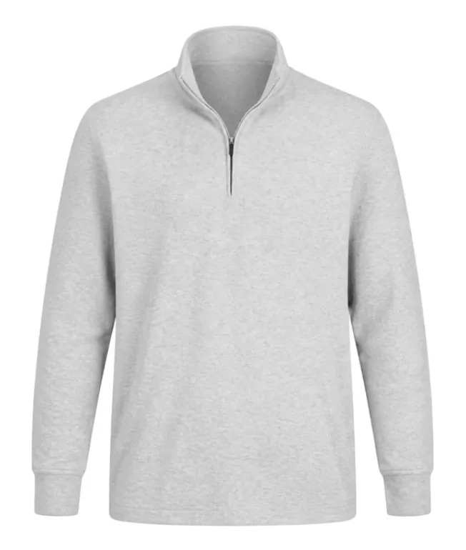 Joseph Abboud Luxe Cotton Ribbed Quarter-Zip Sweater