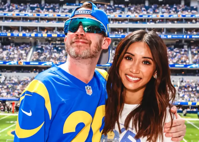Brenda Song Loves the Los Angeles Rams So Much She Ended Up in a Broadcast Booth at SoFi Stadium