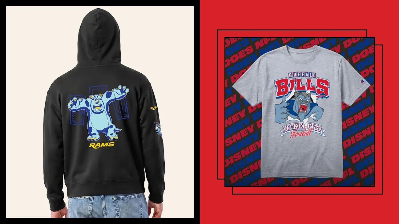 Disney and NFL Fandoms Collide in Character-Inspired Collection of Team Gear