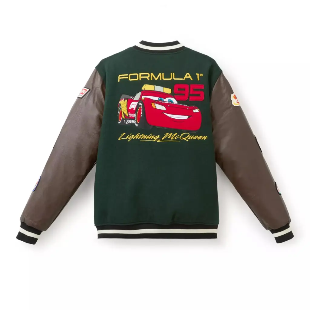 Disney and Pixar's Cars x Formula 1 Lightning McQueen Adult Varsity Jacket