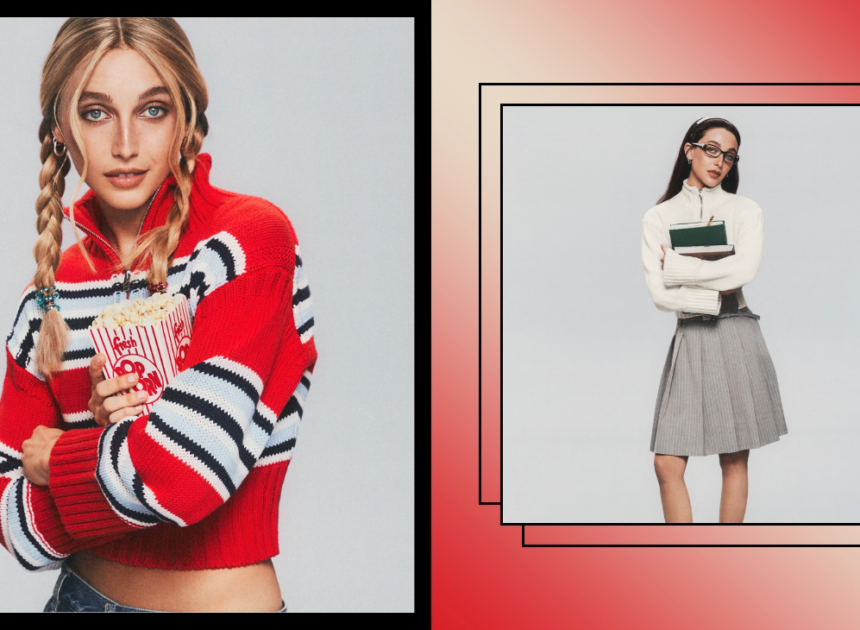 Emma Chamberlain Fronts J.Crew’s Fall Campaign With a “Tiny” Take on Its Heritage Rollneck Sweater