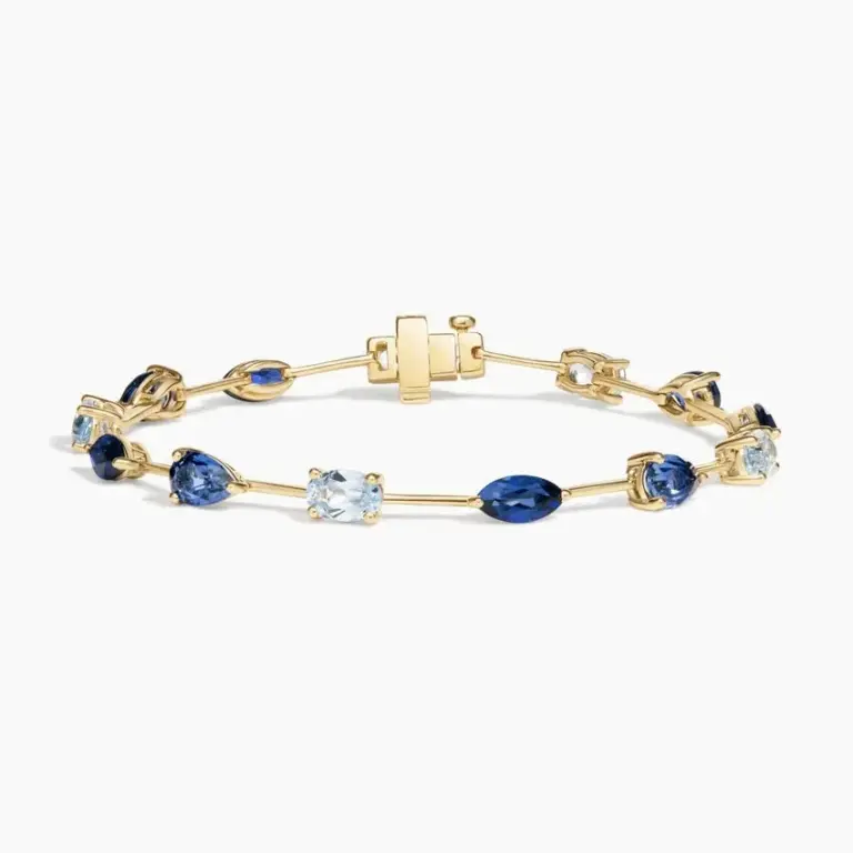 Brilliant Earth Elizabeth Taylor Ombré Lab Sapphire and Spinel Tennis Bracelet