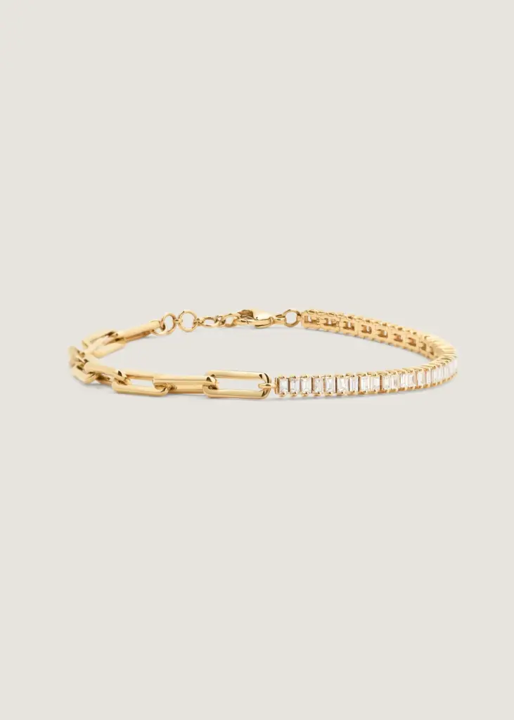 Kinn Serena Baguette Tennis Link Diamond Bracelet