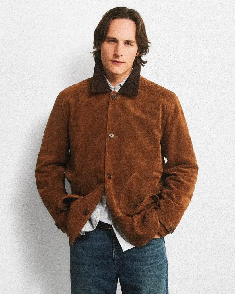 J.Crew Men's Barn Jacket in Italian Suede