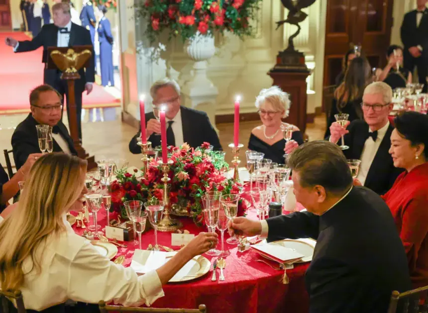 David Ellison, Tech Titans and Fox News Hosts Attend White House State Dinner Honoring China’s President