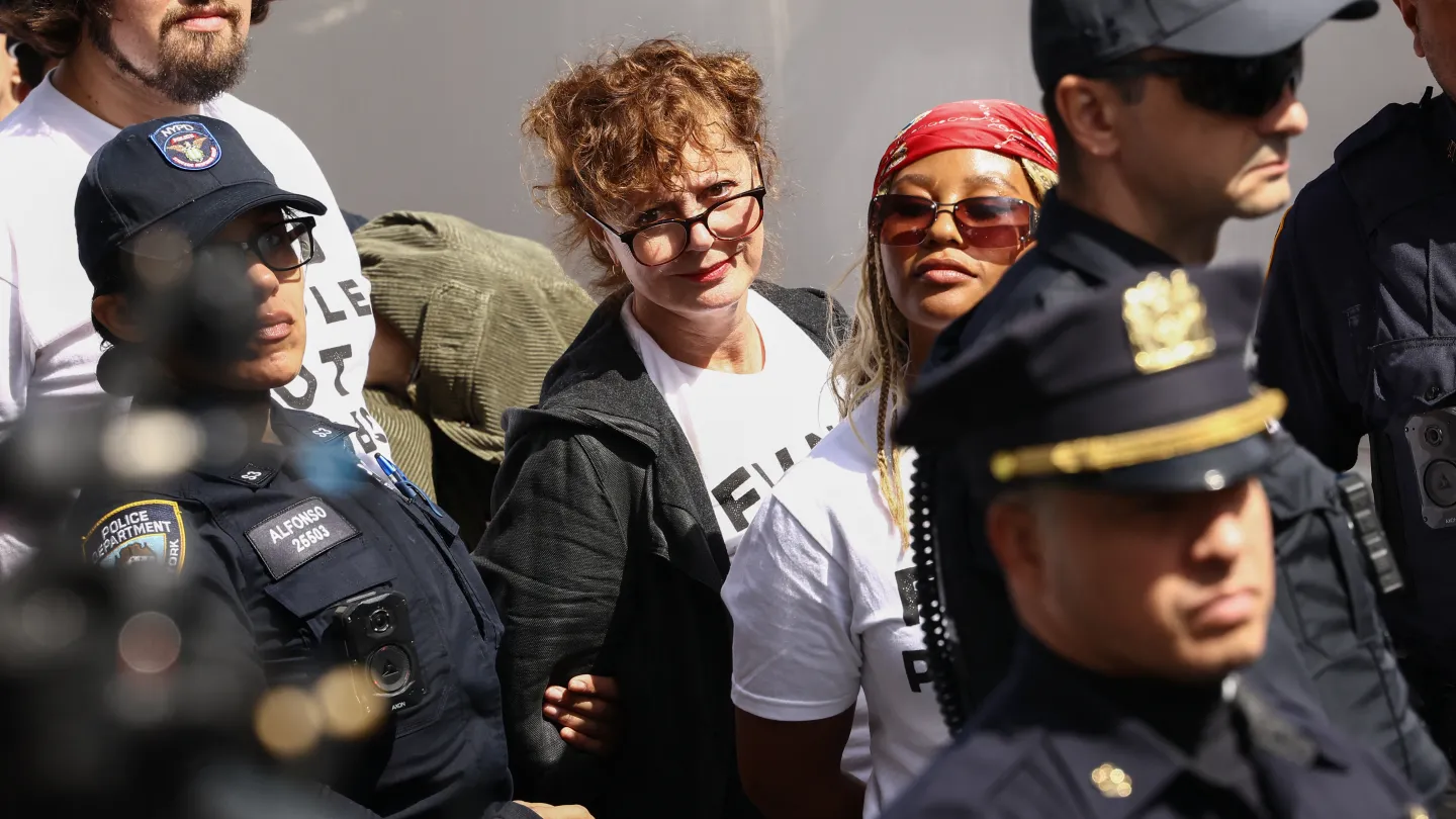Susan Sarandon, Hannah Einbinder Detained at United Nations Netanyahu Protest