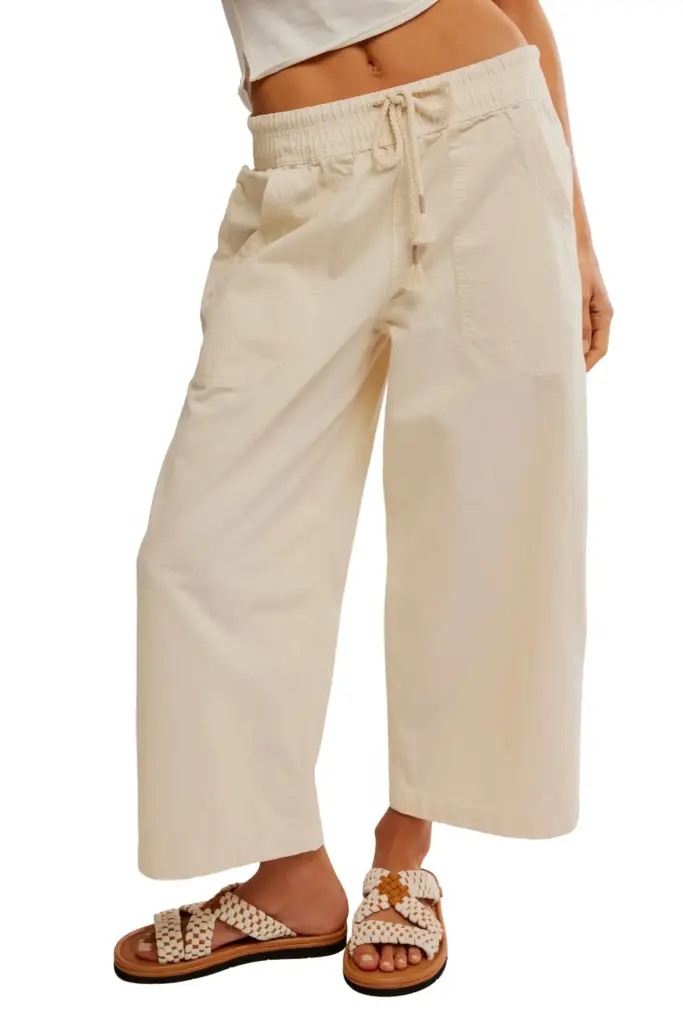 Free People Easy Peasy Wide Leg Drawstring Pants
