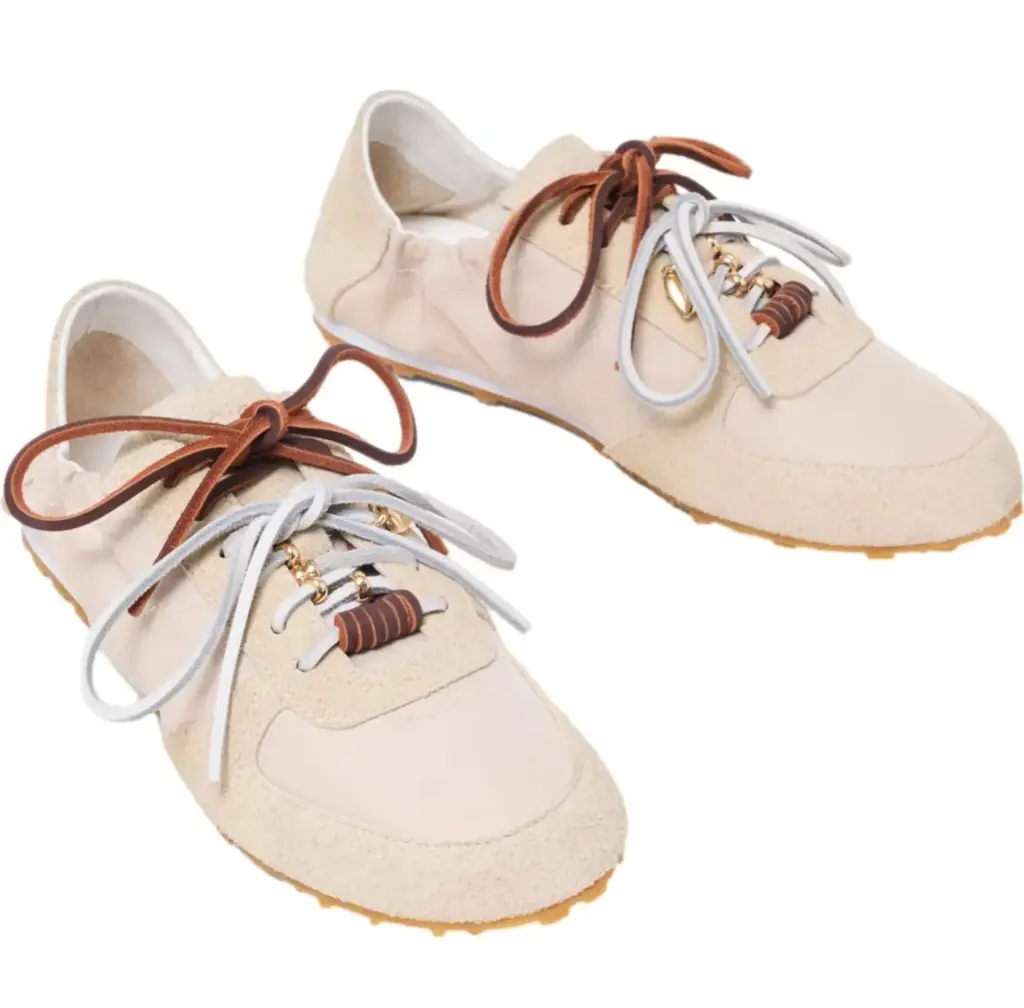 Maje Multi-Lace Nylon Trainers